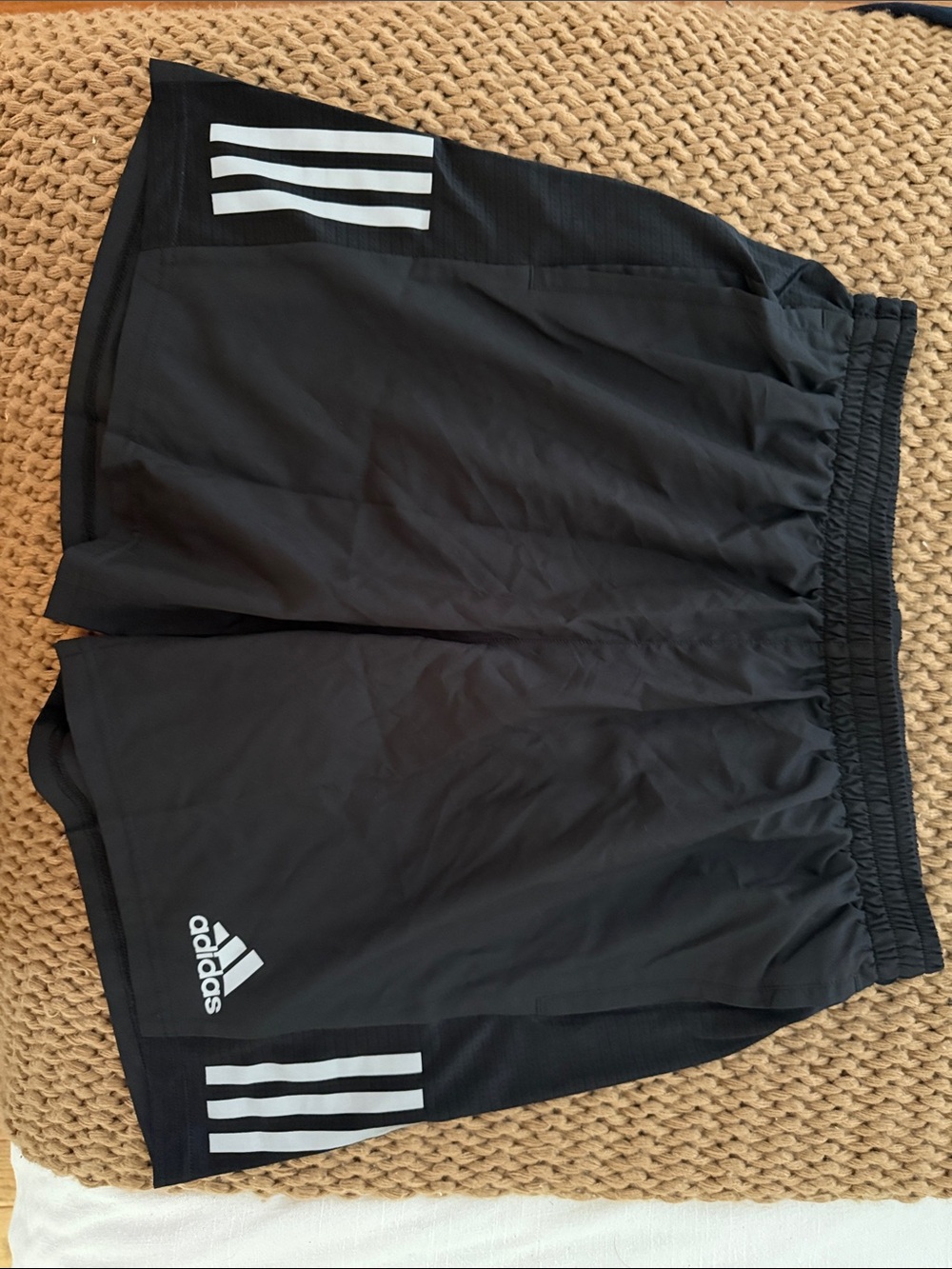 adidas Men’s Black Athletic Shorts “Aeroready” own the run shorts